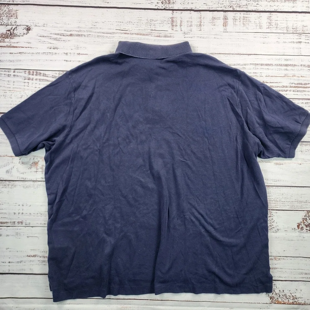 Polo Ralph Lauren‎ Mens 4XB Navy Blue Short Sleeve Jersey Polo Shirt Big & Tall